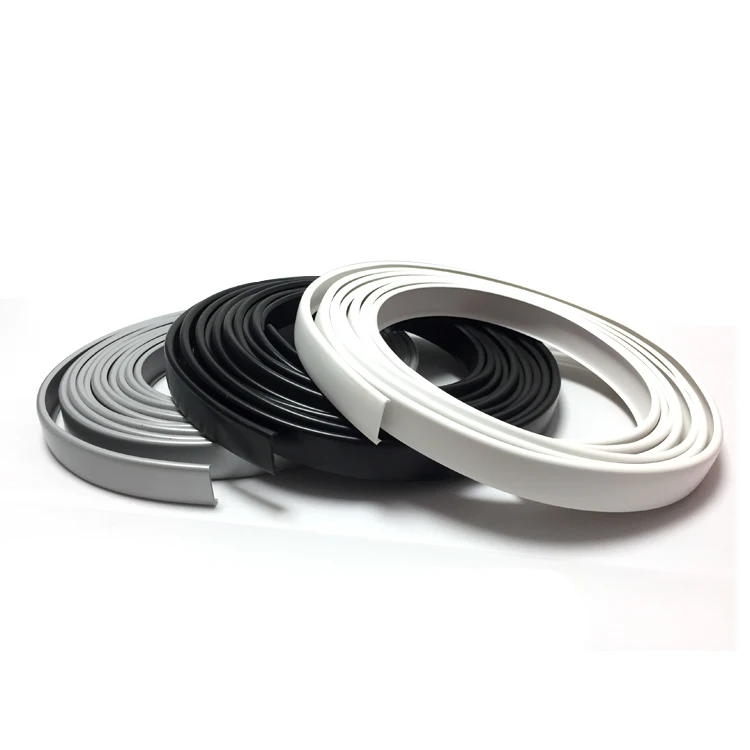 Factory Extruded PVC U Edge Trim Self-Adhesive U Shaped Trim for Cabinets ABS Melamine Wood Acryl Material
