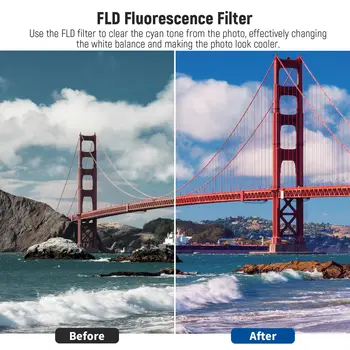 NEEWER 67mm ND2 ND4 ND8 UV CPL FLD Filter and Lens Accessories Kit Professional Lens Filter Accessory Kit detail image
