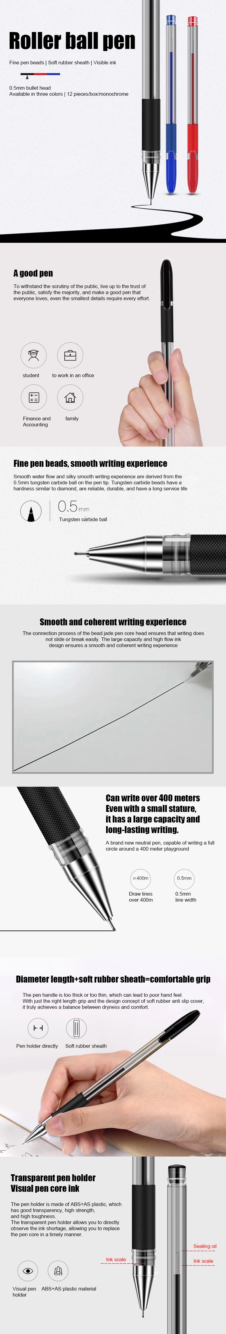 Gelstift Mit Sanfter Tinte Für Büro- Und Schulbedarf_voghion.com