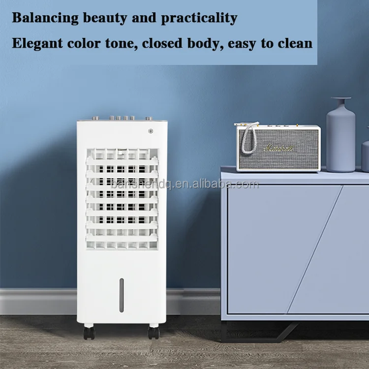 New Mini Air Conditioner Fan Humidifier Fan Remote Control Air Cooler Fan With Caster Wheel