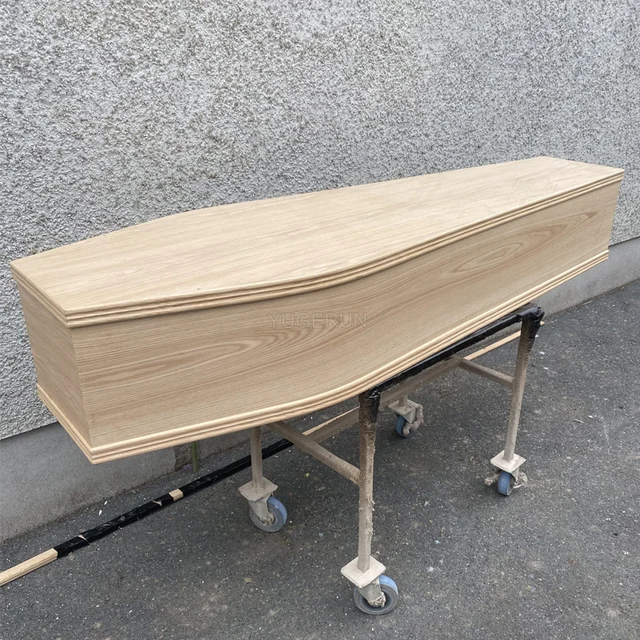 Caoxian Funeral Coffin Factory Wholesale Britain MDF HDF Chipboard Coffin Australia Cremation Casket and Burial Veneered Coffins
