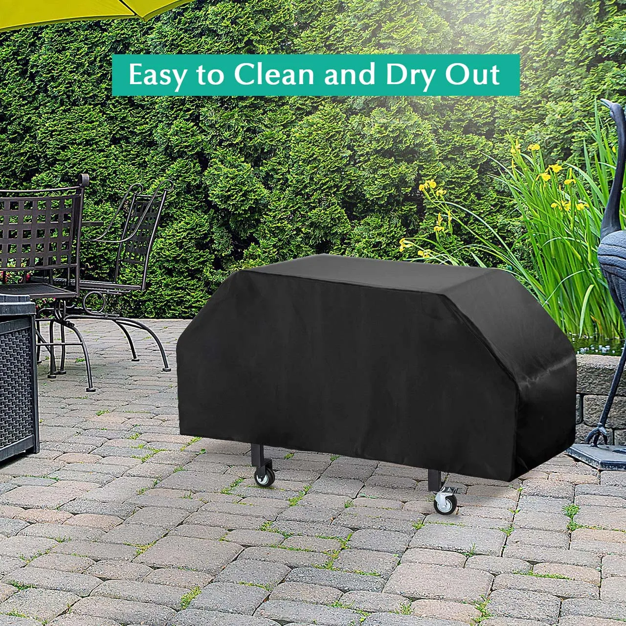 Patio Flat Top Griddle Grill Cover Waterproof Polyester BBQ Gas Grill Cover