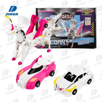 Jouet Transformers Voiture Licorne – Transformation Magnétique Automatique | Enfants 3-8 Ans, Cadeau Garçon Fille