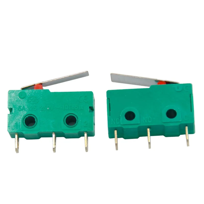 Small Microswitch KW4-3Z-3 Travel Limit Switch Three Leg Roller with Handle 5A 250V Key Switch