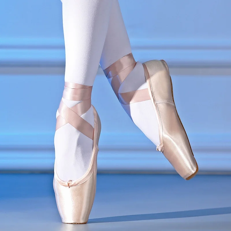 Soft-soled Ballet Pointe Dance Shoes for Performance Practice
