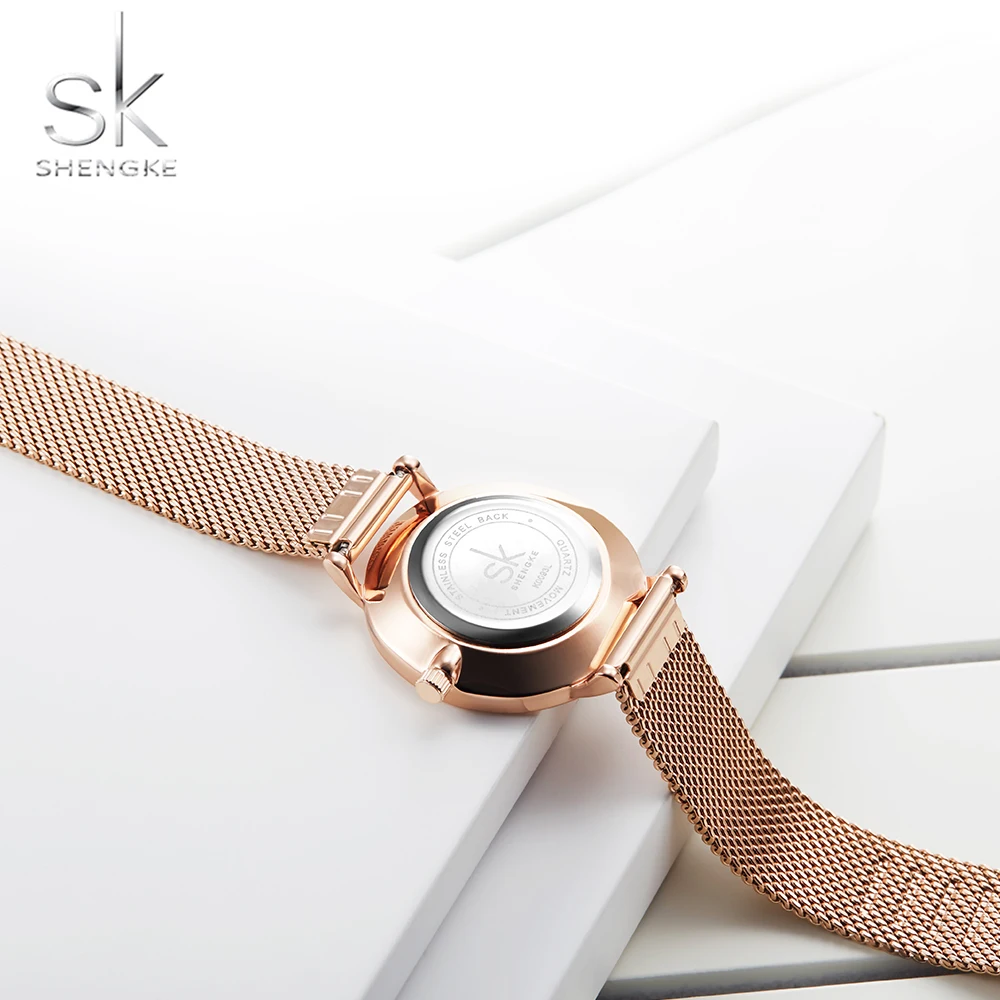 EXCELLANC Orologio Da Donna Rosa Oro – Cinturino In Similpelle, Cassa Metallica 34mm, Vetro Minerale, Movimento Al Quarzo