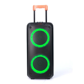 YM Dual 8 inch Big power bluetooth Active System Wireless Portable Trolley Party Audio Outdoor Speakers karaoke portable speaker