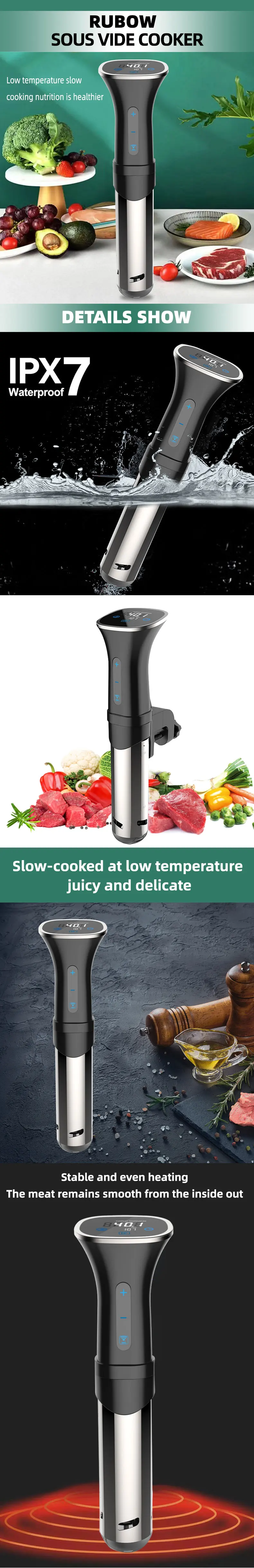 Rubow Professional Sous Vide Cooker Vacuum Food Cooking Machine