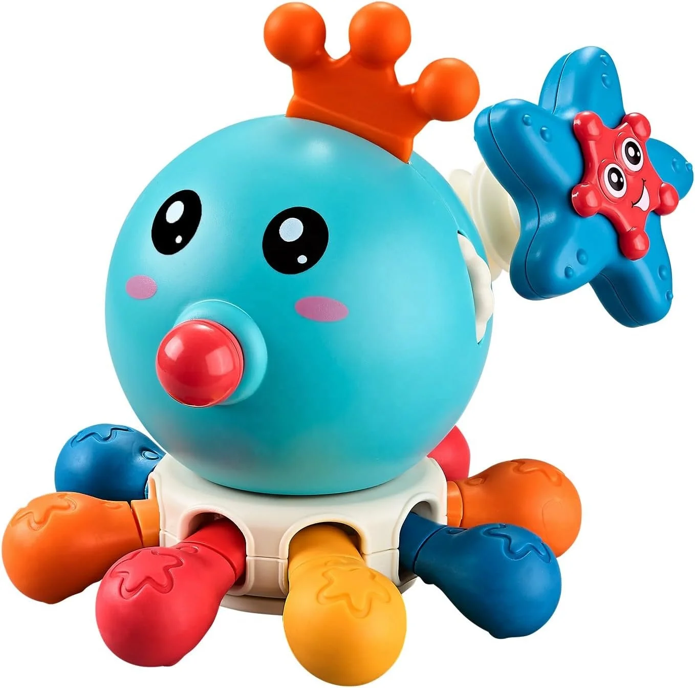 Montessori Toys for Babies Sensory Pull String Octopus - Main Image