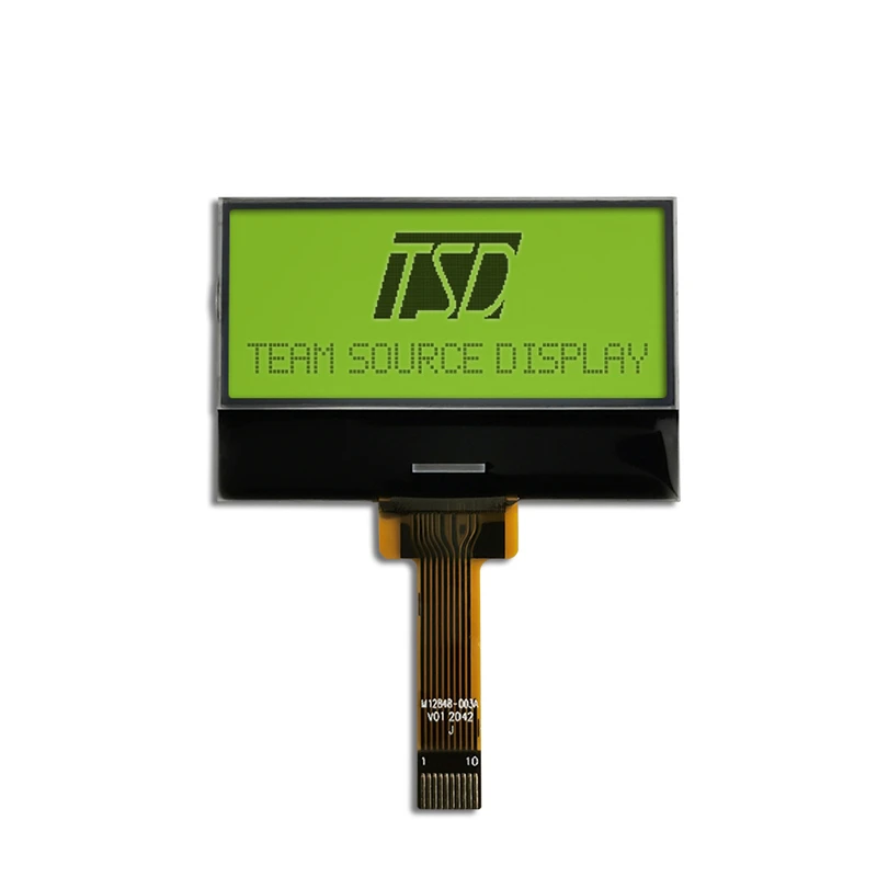 128x48 Dots Resolution FSTN HTN STN TN UC1601S Driver IC COG COB Monochrome Display Segment LCD Display Character LCD Module