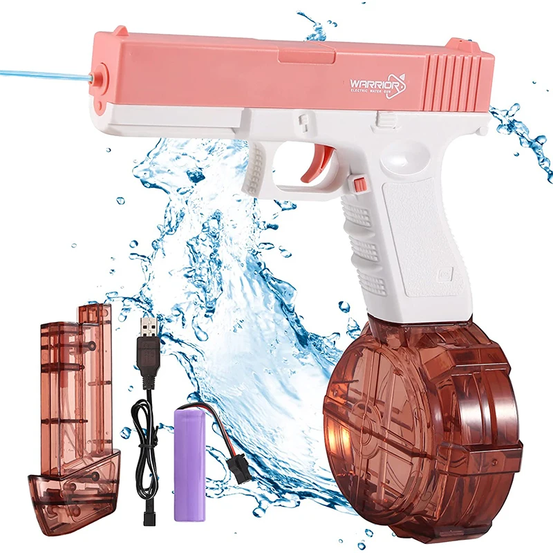 Summer Water Toys Glock Pistol With Lithium Battery Usb Cable Full Auto