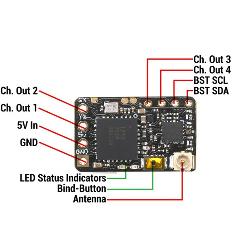 Team Blacksheep TBS Crossfire Nano RX - Long Range Drone Receiver