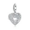 silver.Otc1115 - Ciondolo vintage a forma di scatola dell'amore intagliata
