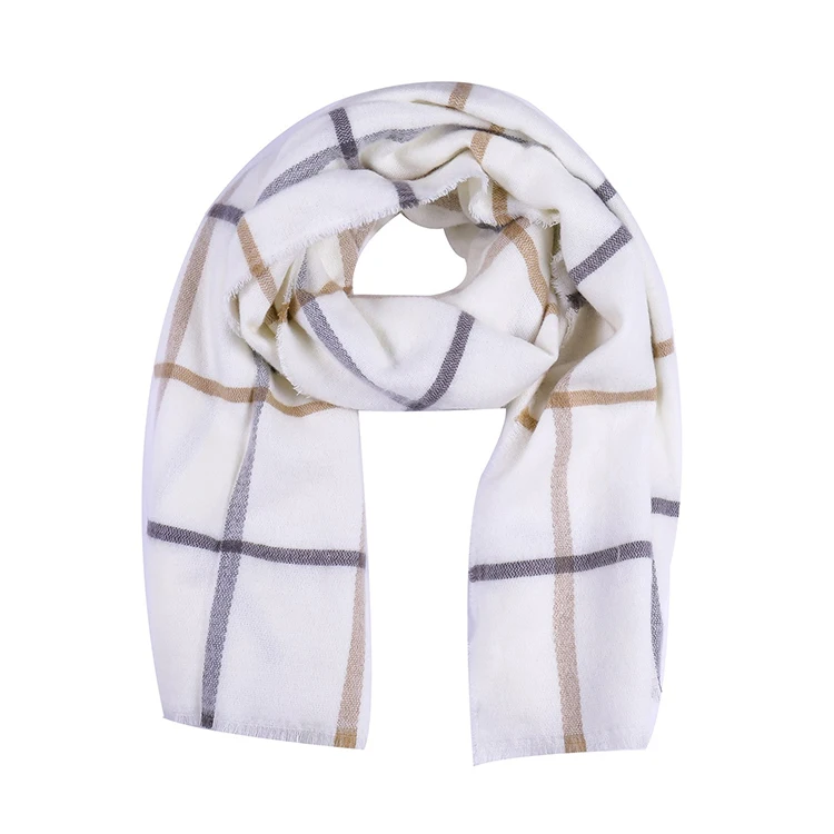 plaid cashmere scarf womens