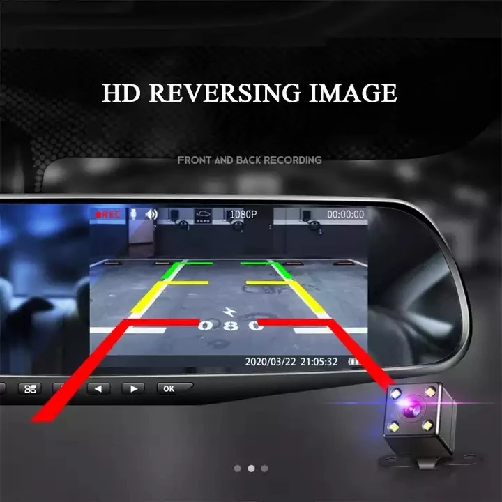 4.3英寸汽车DVR录像机仪表盘凸轮全高清1080P镜凸轮汽车Dvr摄像机循环记录运动跟踪