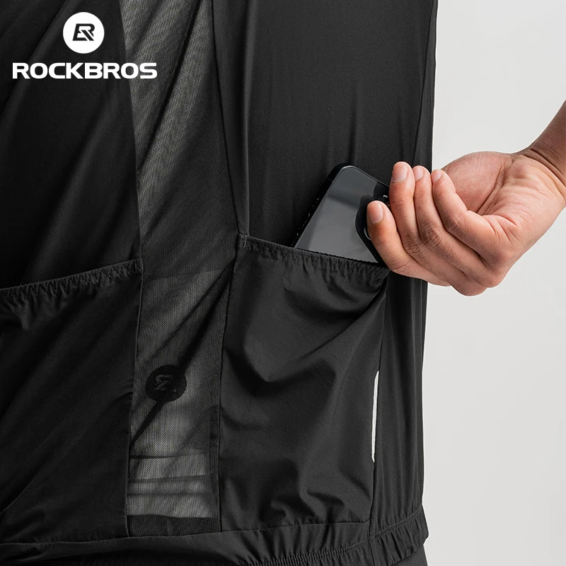 ROCKBROS  Custom Pro Team Men Women Running Lightweight Windproof Breathable Technology Sleeveless Cycling Vest