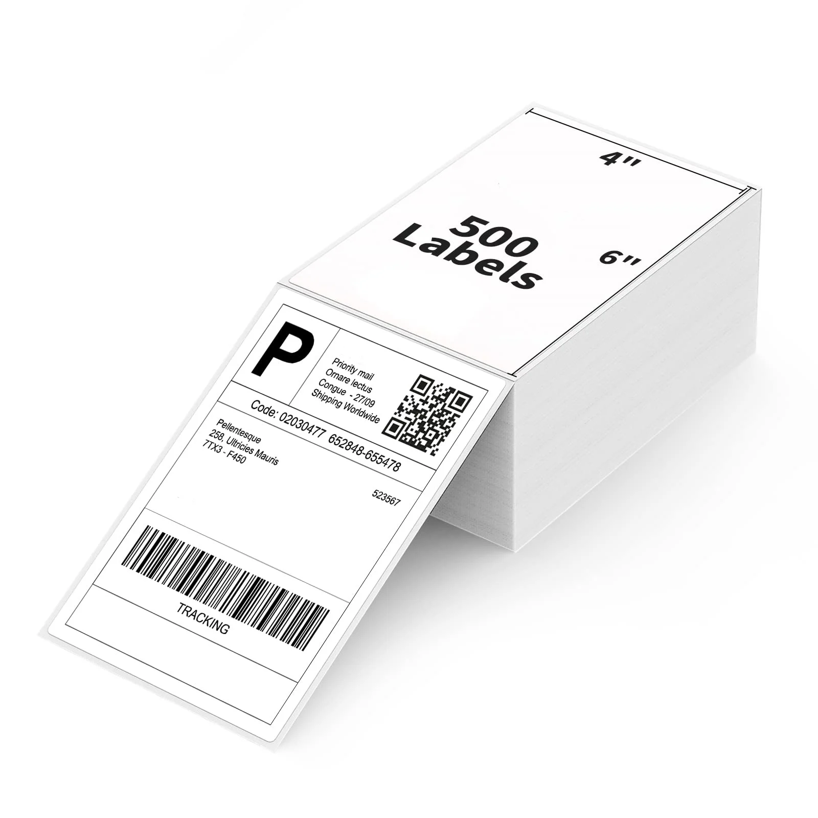 Printable Shipping Labels 4x6 Thermal Sticker 100x150mm UPS Address Label Printing Mailing Label with Glassine Liner