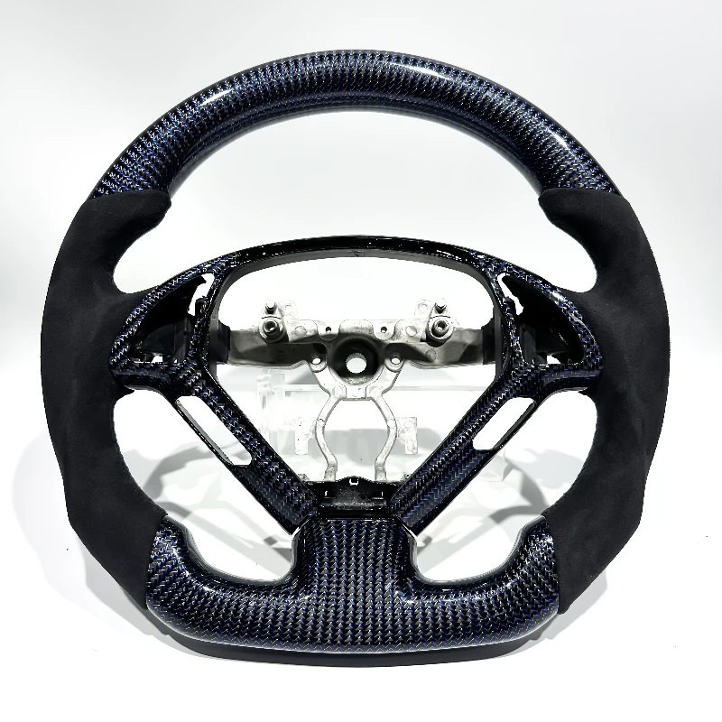 Carbon Fiber Steering Wheel for Infiniti G37 – Blue Accents