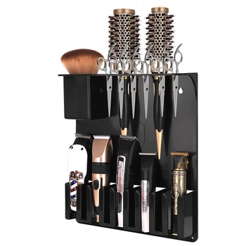 Professional Durable Barber Tools Scissors Large Storage Case Display Rack Salon Organizer Tool Holder