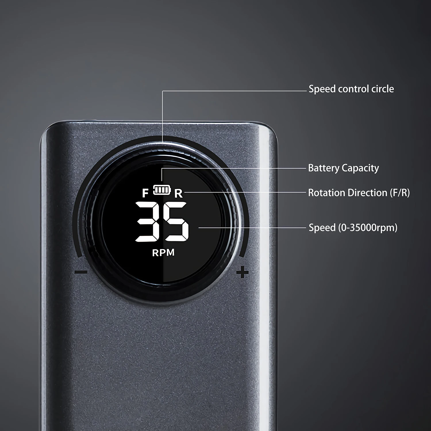 Перезаряжаемый Профессиональный портативный сильный 35000 об/мин ЖК-микромотор электрический сверлильный станок для ногтей Набор бит для ногтей