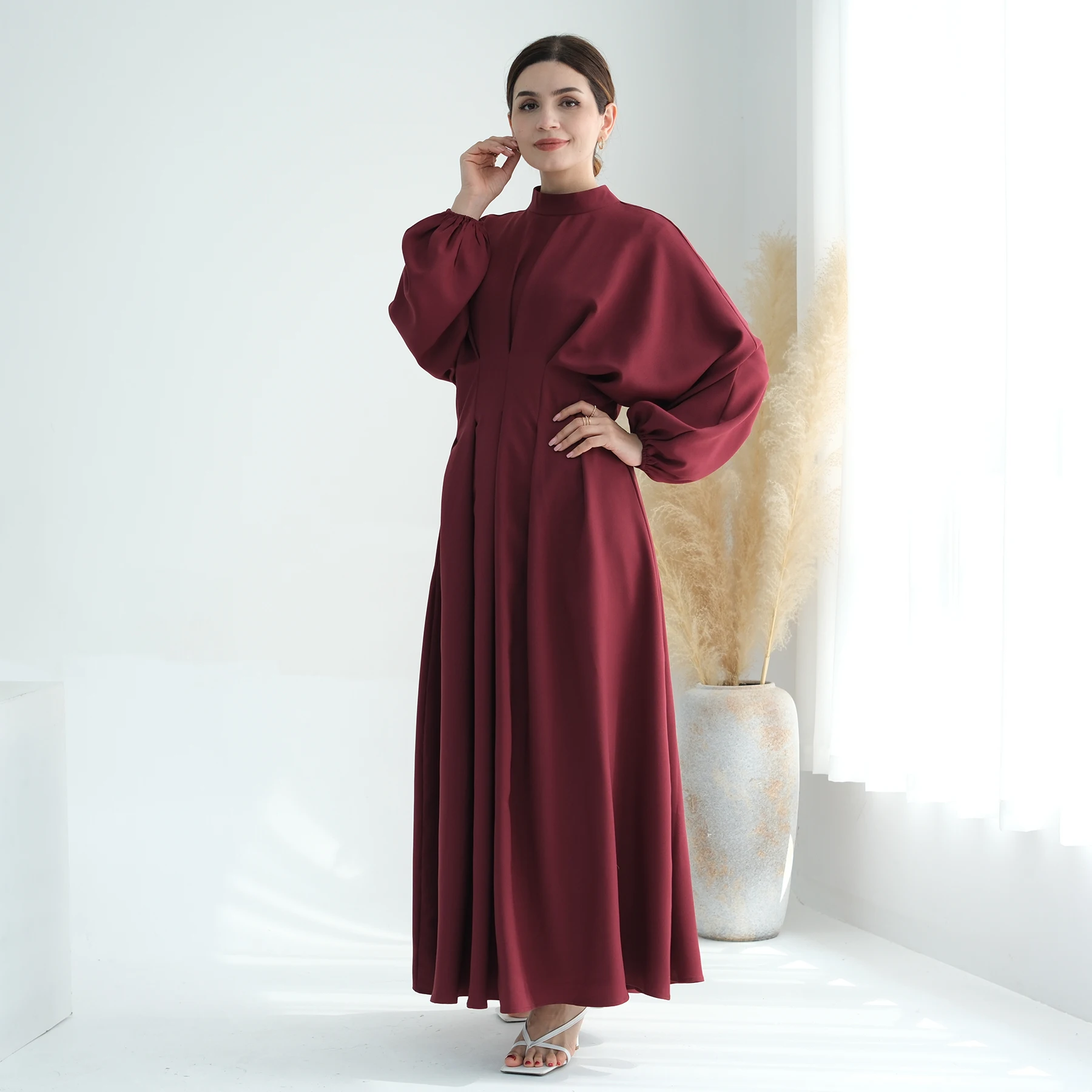 Loriya New Fashion Islamic Clothing Women Modest Dresses Ladies Long Sleeve Abaya Dress Dubai Abaya Women Muslim Dress