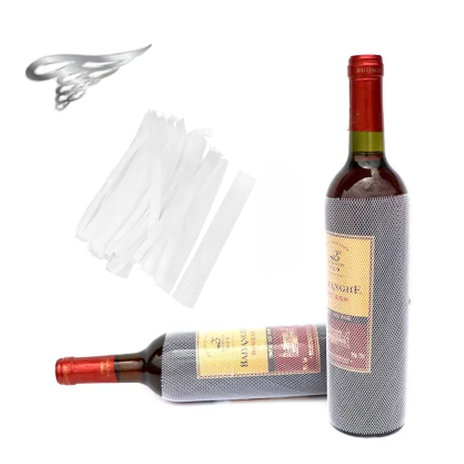 100Pcs Wine Bottle Cover Set Stretchable Beer Water Bottle Sleeve Liquor Protection Wine Bottle Protective Pe