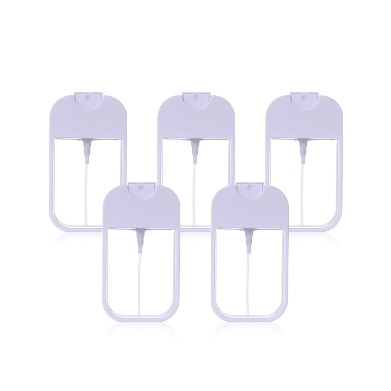 sticlă spray cu piston PP de 20 ml, 30 ml, 40 ml, 50 ml, tip card cosmetic, pentru pulverizator facial de îngrijire a pielii, ser