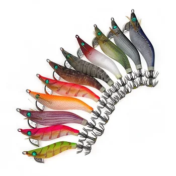 Japanese Luminous Metal Squid Jig Artificial Hard Bait Shrimp Lure for Saltwater Fish for Ocean Boat – Metal Jig – view 2