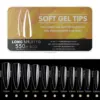 Porcelain white traceless 14 long pointed nails