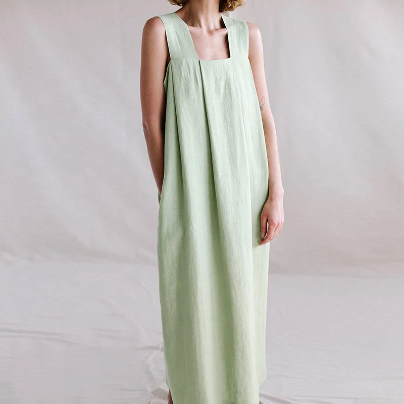 curved lines dress Plus Size A-Line Pleated Dress – 2020AVE main image 1