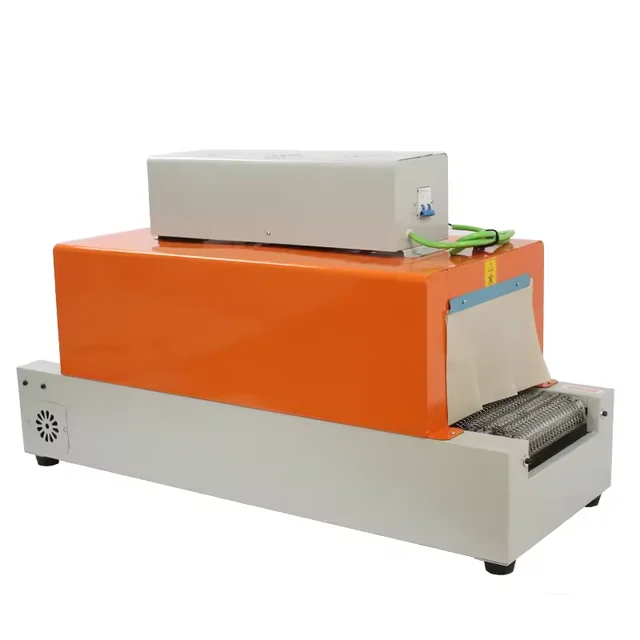 BS-260 Sleeve Beverage Shrink Heat Tunnel Wrapping Machine Automatic Plastic Film Shrink Packaging Machine With PP POF PVC
