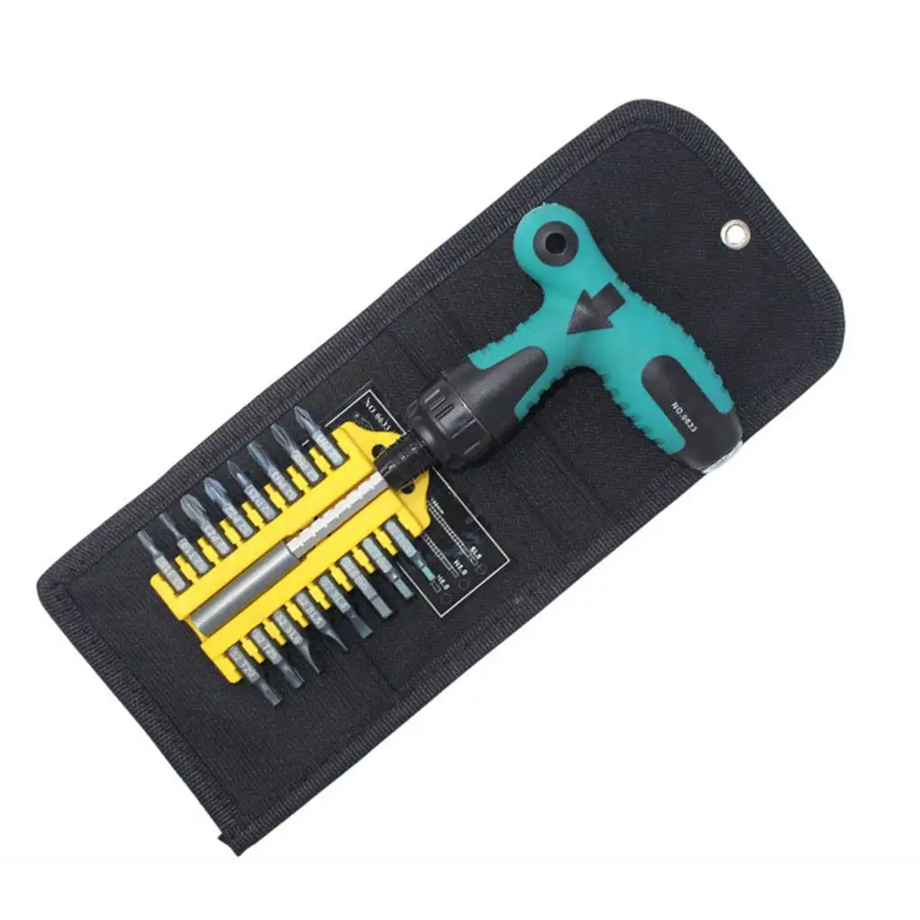 17pcs/set ratchet screwdriver set t type wrench