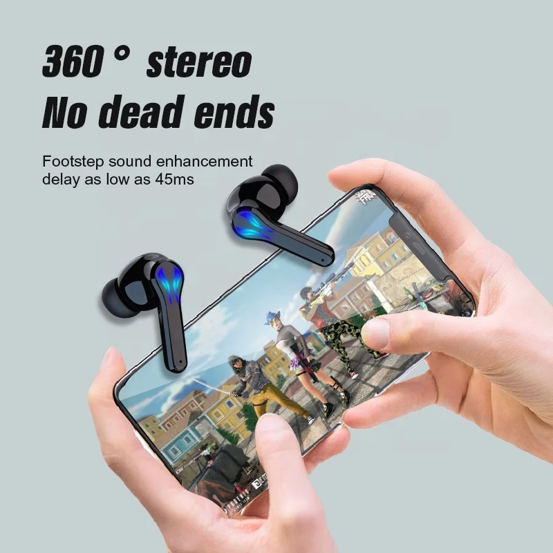 2021 Latest in Ear Mobile Cell Phone TWS Earbuds 3D Surround Stereo  Wireless Earphone Sports Running Gaming Headphones Ear Buds