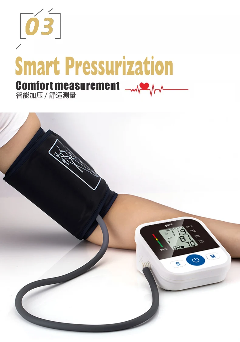 Source Electronic Digital Tensiometer Blood Pressure Monitor Arm BP Cuff  Large Size for Adults on m.