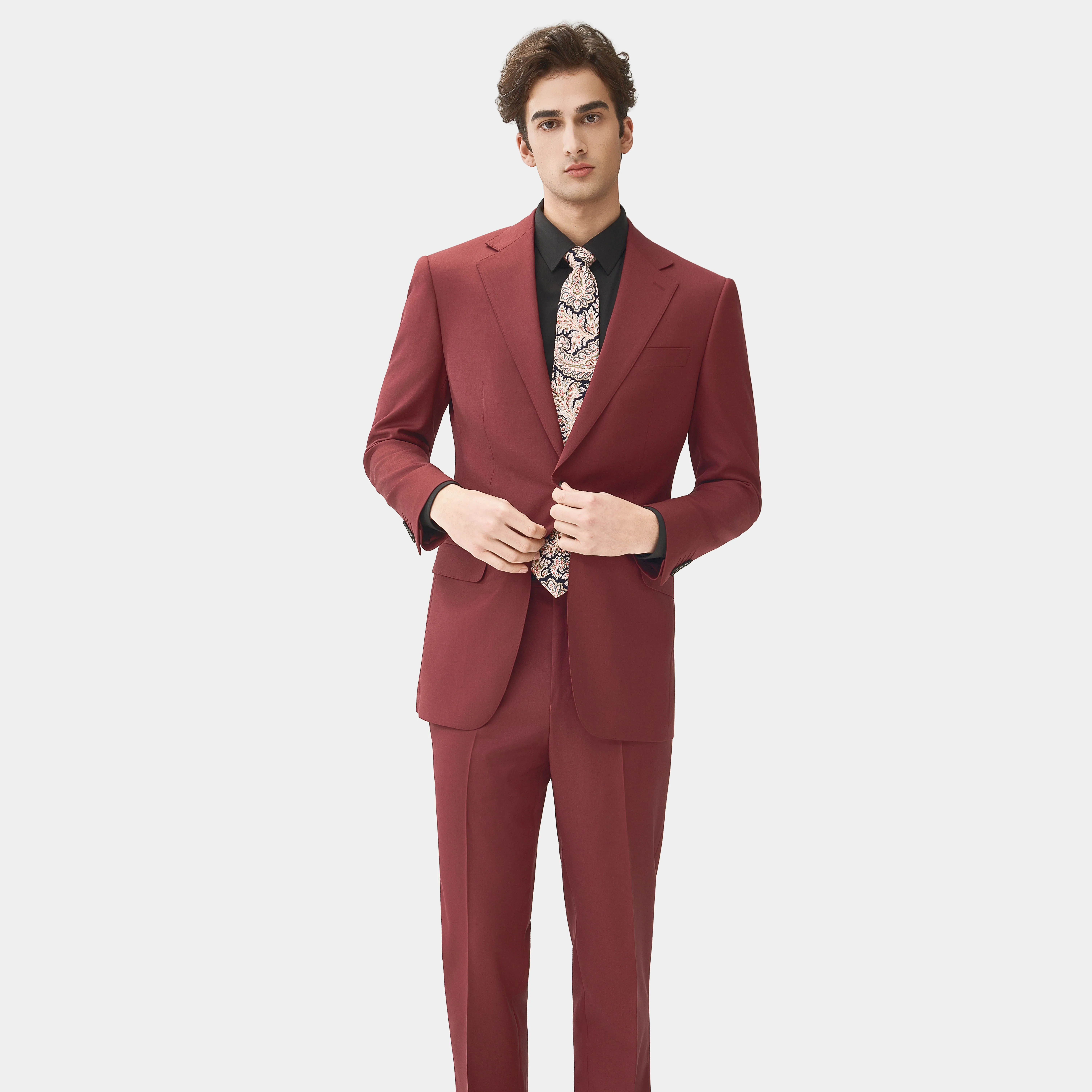 Anzug Herren Made To Measure Suit Manufacturer 100% Wool Mens Regular Office Wear Men Formal Dress High Quality Men's Suits