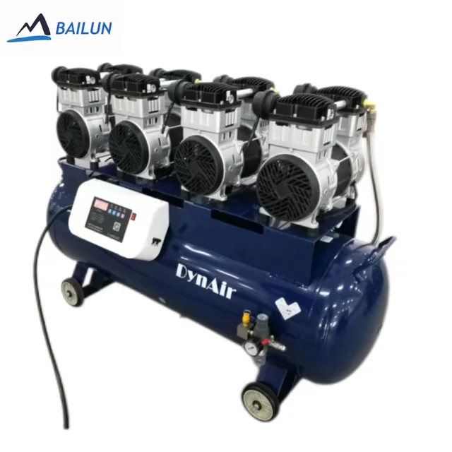 EU standard Quadruple head,Large displacement intelligence oil-free air compressor BLBIO-DA904