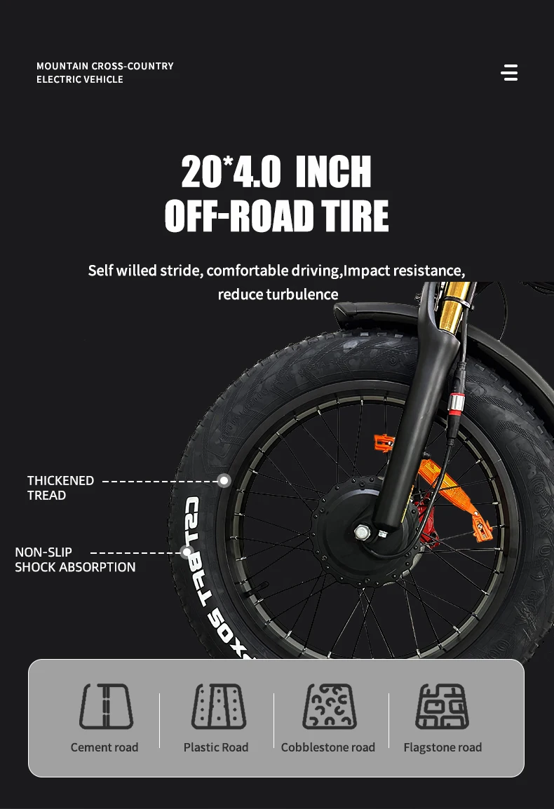 Electric Folding Fat Bike Dual Motor Bafang 750w/750w F/r 48v 21ah