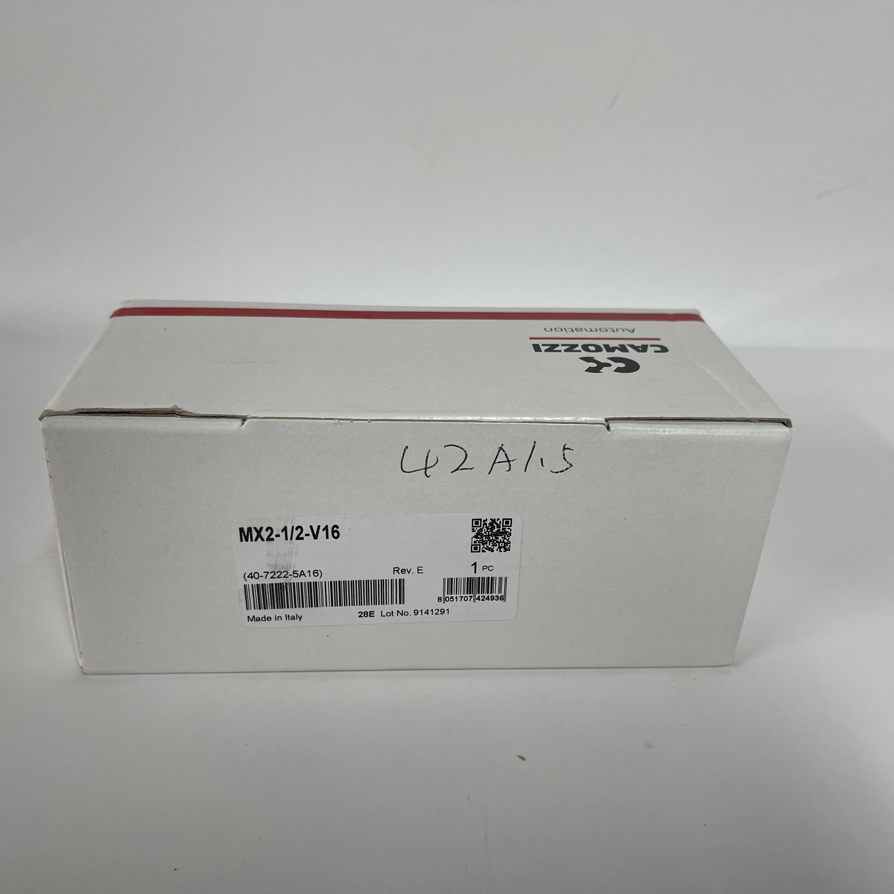 Camozzi Pneumatic Valve MX2-1/2-V16 Camozzi Pneumatic Valve MX2-1/2-V16