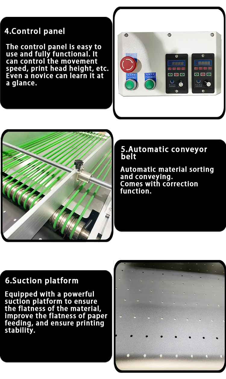 Lansong Fully Automatic Inkjet Paper Printers for Non-woven Bag Corrugated Cardboard Kraft Paper Tissue Napkins Cup Fan supplier