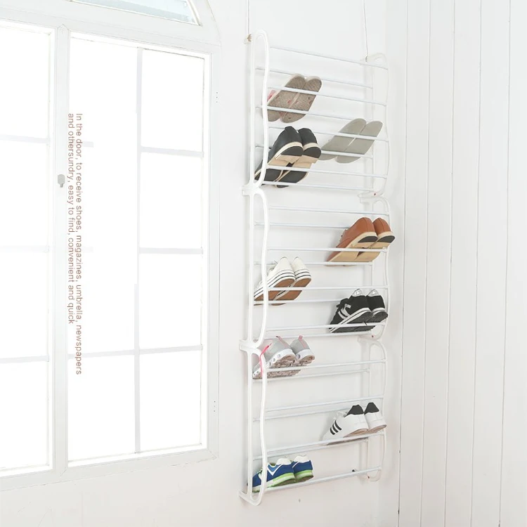 Over The-Door Wall Hanging 36-Pair Shoe Rack