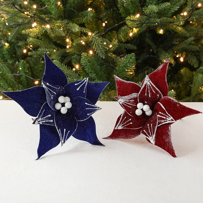 18 Bastoncini Natalizi Artificiali Con Bacche Glitterate - Decorazioni Per Albero, Ghirlande, Centrotavola, Colori Misti