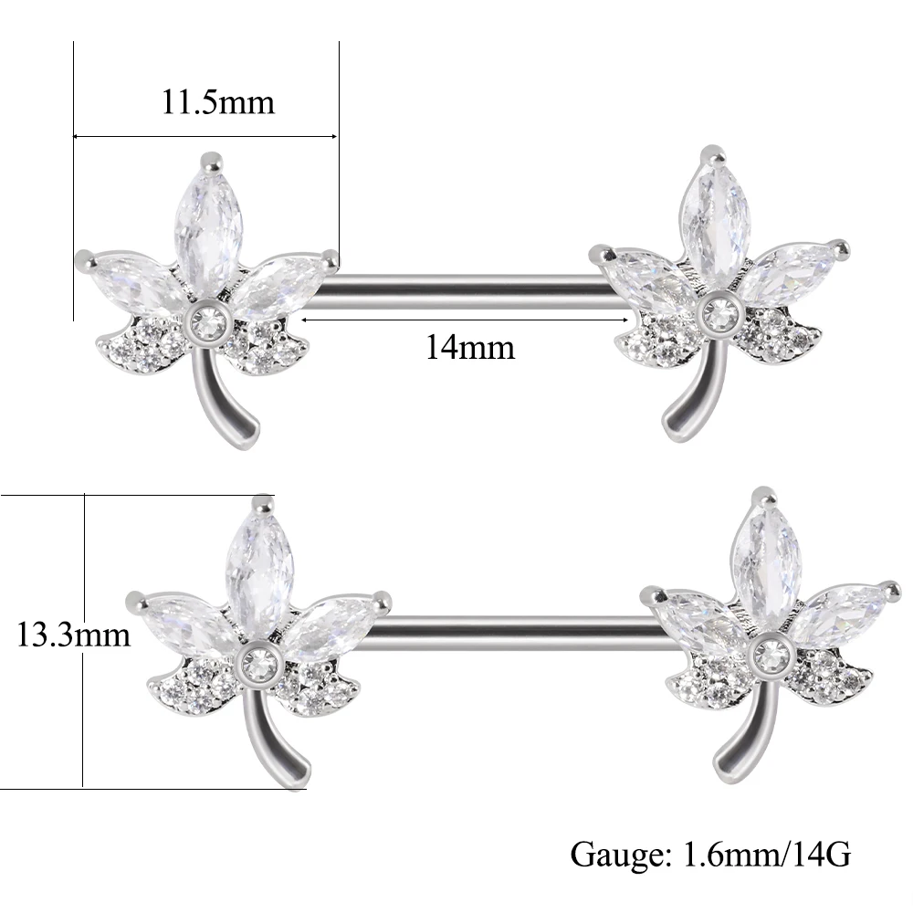 Navel Belly Button Bar – 14g – Bar 11.5mm – Piercing Jewelry – Surgical  Grade Stainless Steel 