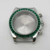 Steel Case Green Crystal Bezel