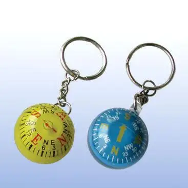 Outdoor Ball Compass Keychain Navigation Positioning Equipment for Hiking Camping Backpacking Great Gift
