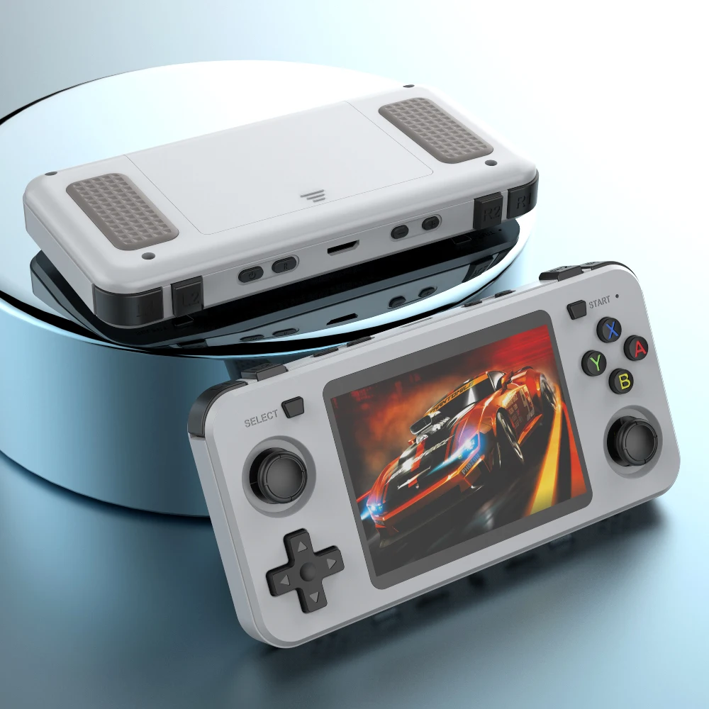 R46S ゲームコンソール 4インチIPSスクリーン 64GB 内蔵バッテリー