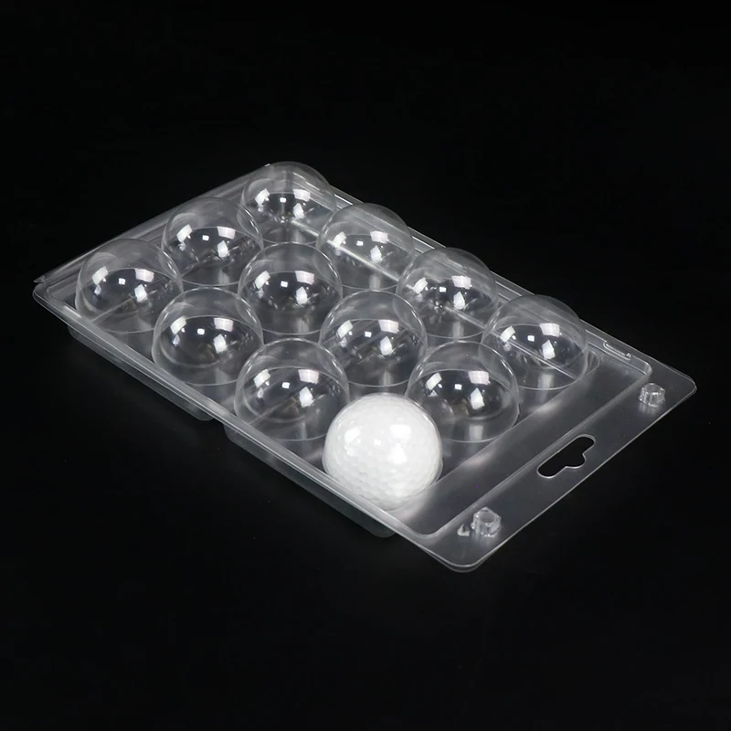 Blister Packaging Box Reusable Custom Clamshell Blister Package for Golf or Tennis Ball Clam Shell Packaging