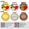 Rainbow Table Tennis Medal