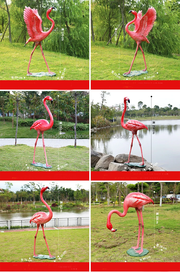 Outdoor Garden Life Size Fiberglass Jungle Safari Animal Props For