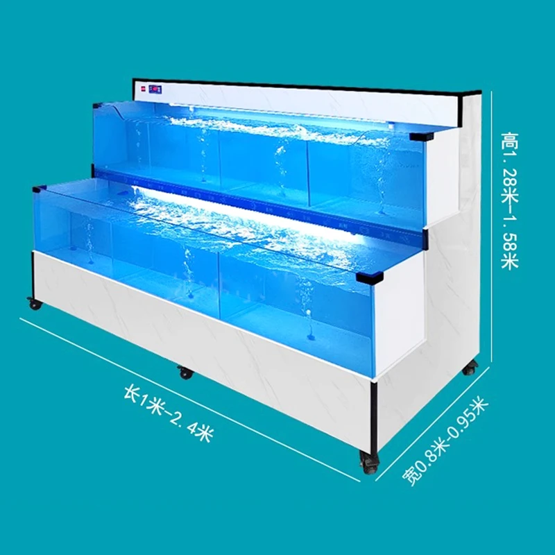 Customizable Supermarket Restaurant Smart Operation System Glass Fish