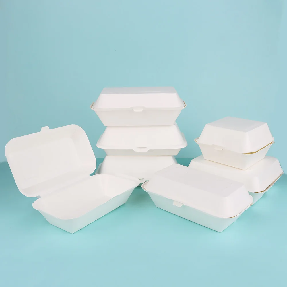 Опаковка за бързо хранене, кутия от крафт хартия, еднократна хранителна опаковка, персонализиран лого, контейнер за вкъщи